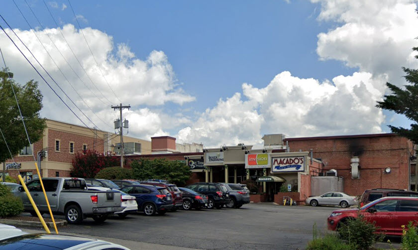 entrance behind MACADO'S restaurant in Downtown Christiansburg